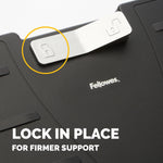 Fellowes Office Suites Tilt Adjustable Footrests, Black/Silver (8032201)