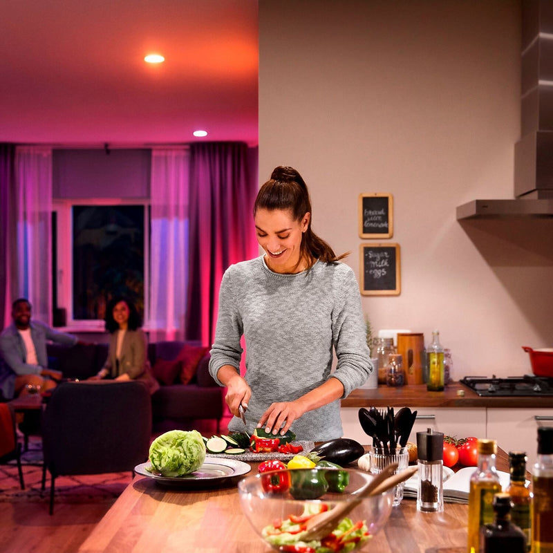 Philips Hue 62W Equivalent E26 LED Smart Downlight, Cool White (578419)