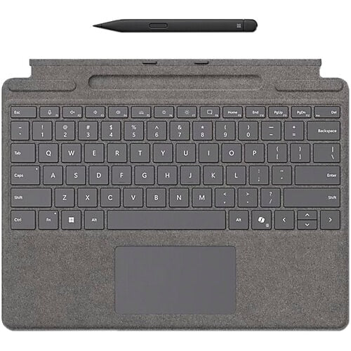 Microsoft Surface Pro Keyboard with Slim Pen for Business, Platinum (8X8-00164)