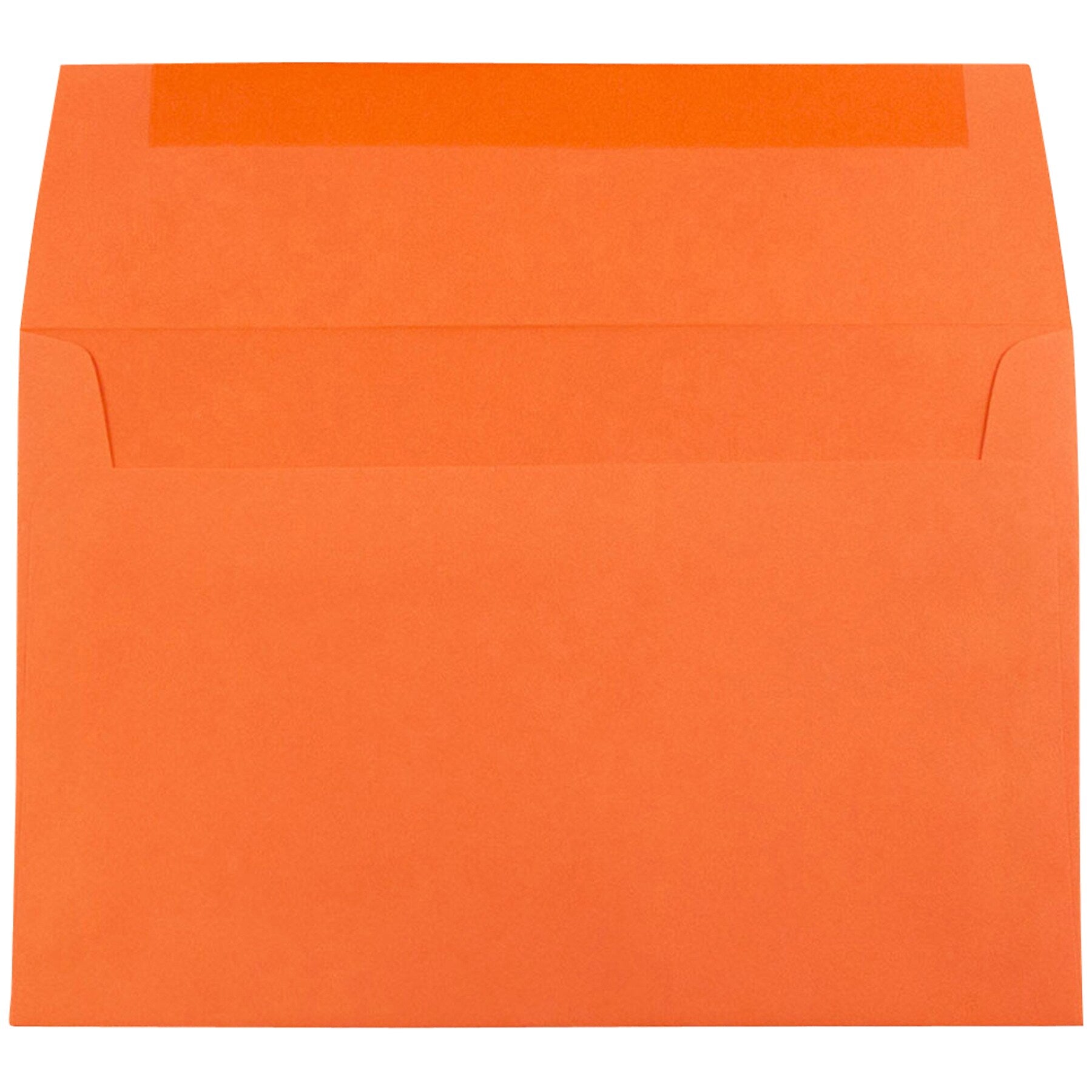 JAM Paper A8 Booklet Envelope 5 1/2" x 8 1/8", Orange, 100/Pack (95740d)