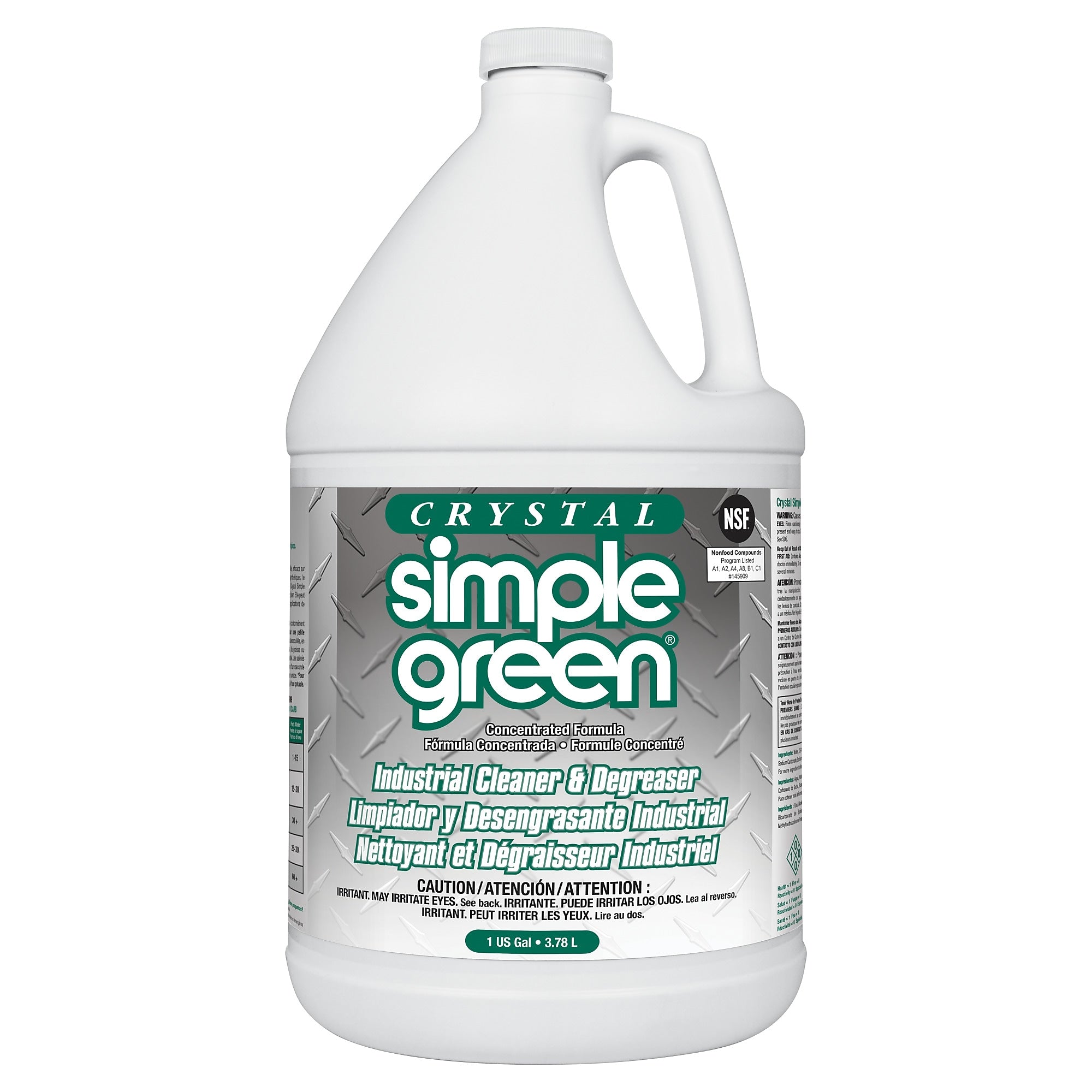 Simple Green Crystal All-Purpose Industrial Cleaner/Degreaser, 1gal, 6/Carton (SMP19128)