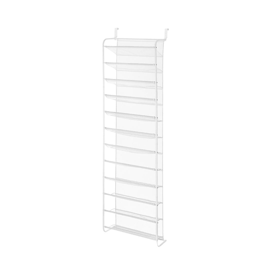 Whitmore 36-Pair Over-the-Door Shoe Rack, White (60377037WHTSIOC)