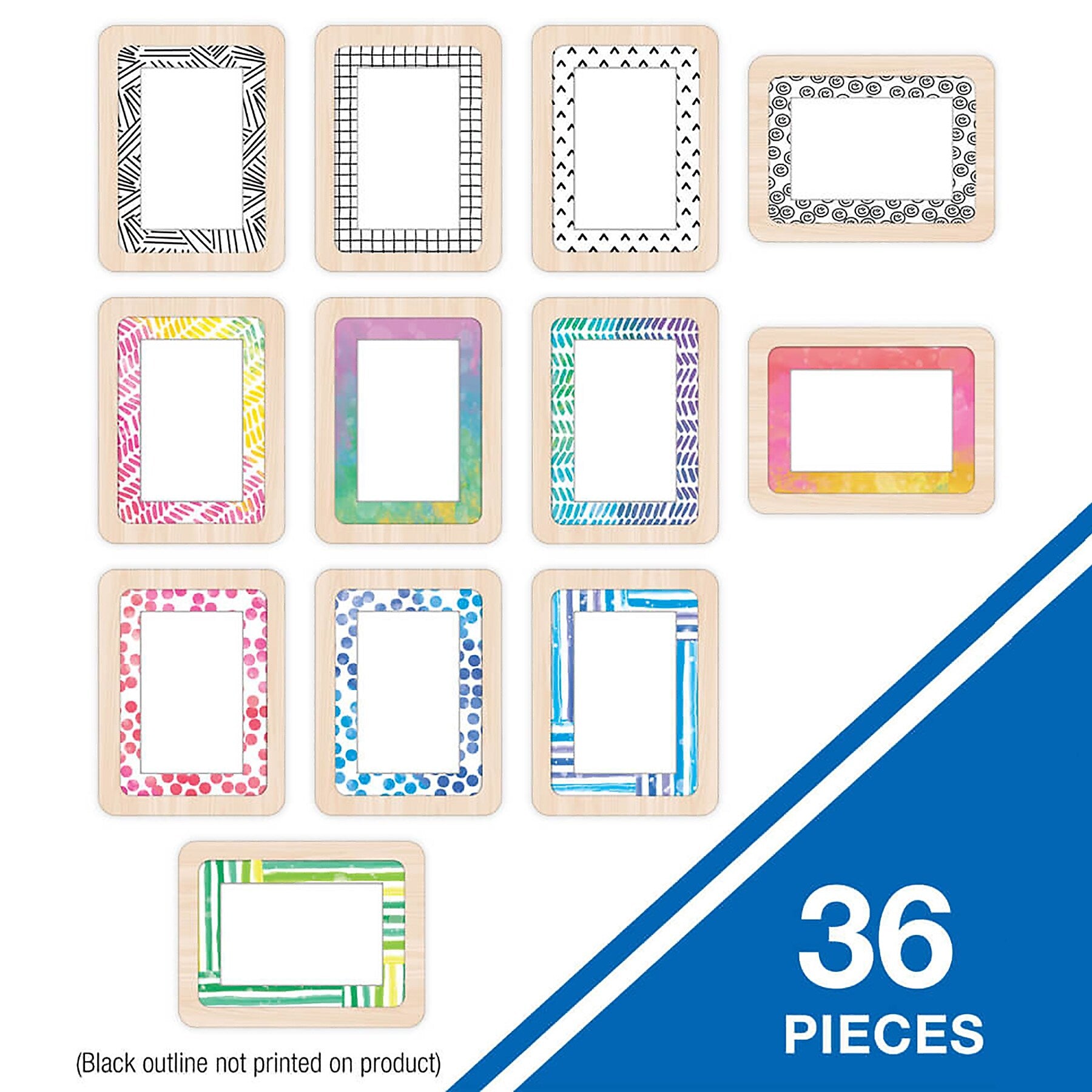 Happily Ever Elementary Creatively Inspired Frame Tags Cut-Outs, 36/Pack, 3 Packs/Bundle (CD-120648-3)