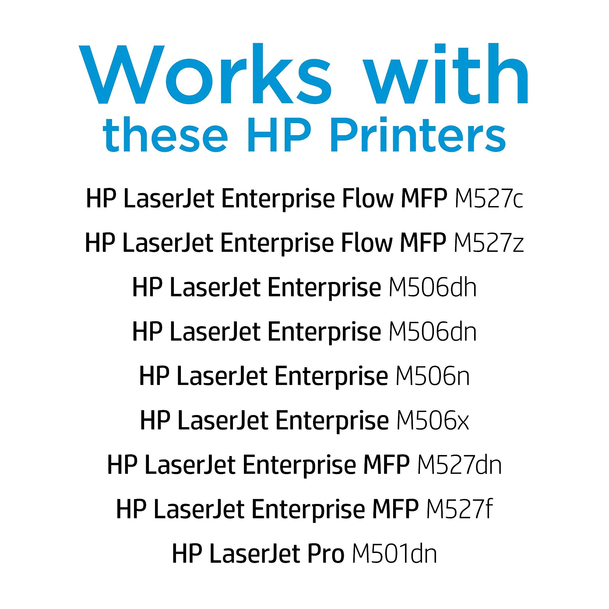 HP 87A Black Standard Yield Toner Cartridge, Prints Up to 8,550 Pages (CF287A)