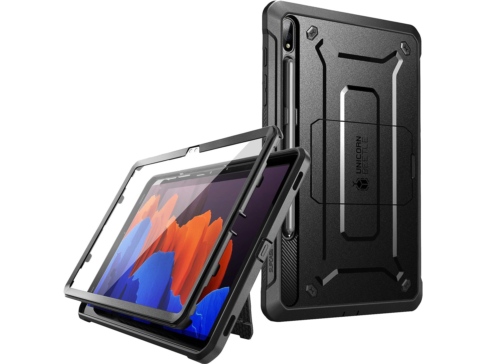 SUPCASE Unicorn Beetle Pro Polycarbonate 14.6" Rugged Case for Samsung Galaxy Tab S8 Ultra, Black (843439117587)