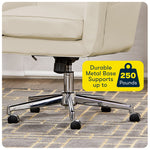Serta Style Ashland Bonded Leather Swivel Computer and Desk Chair, Cream (47140F)