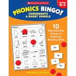 Scholastic Teaching Solutions Phonics Bingo: Consonants & Short Vowels Activity Book (SC-9781546106487)