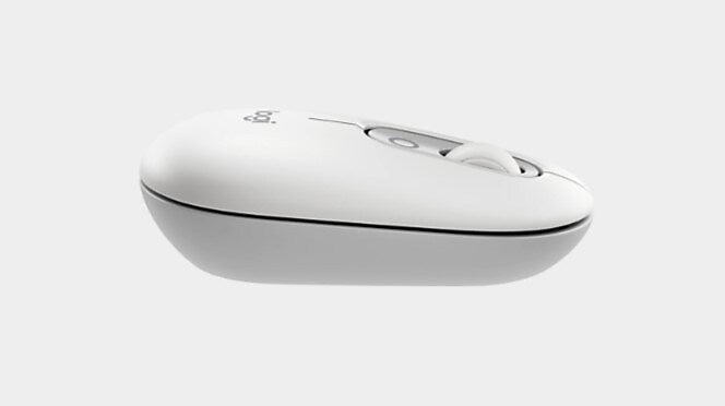 Logitech POP Icon Wireless Keyboard and Optical Mouse Combo, Orange and Off-White (920-013104)