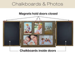 Excello Global Products Barndoor Picture Frame with Chalkboard, Brown (EGP-HD-0413)