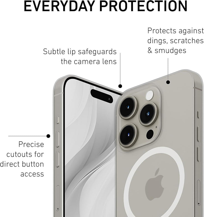 PEEL Magnetic Thin Series MagSafe Phone Case for iPhone 15 Pro Case, Clear (I15 PRO MAGSAFE CLEA)