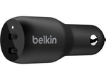 Belkin BoostCharge USB-C Car Charger, Black (CCB002BTBK)
