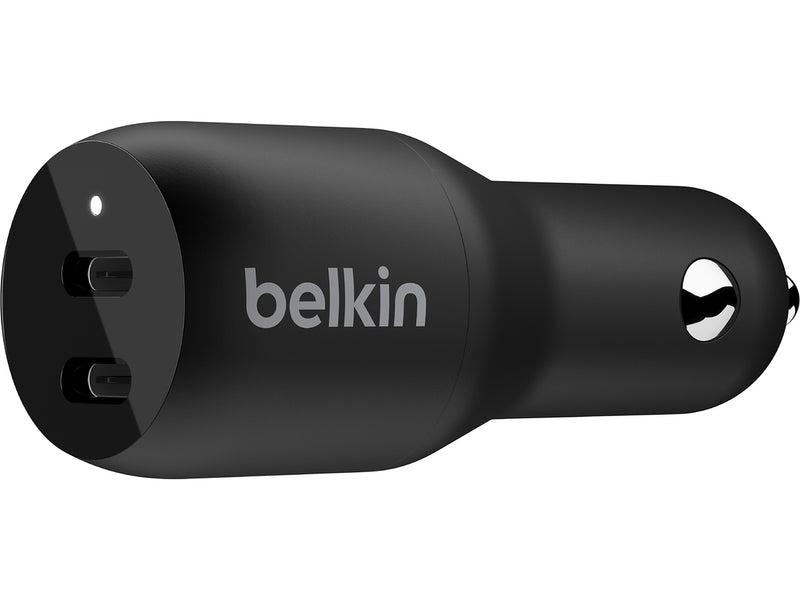 Belkin BoostCharge USB-C Car Charger, Black (CCB002BTBK)