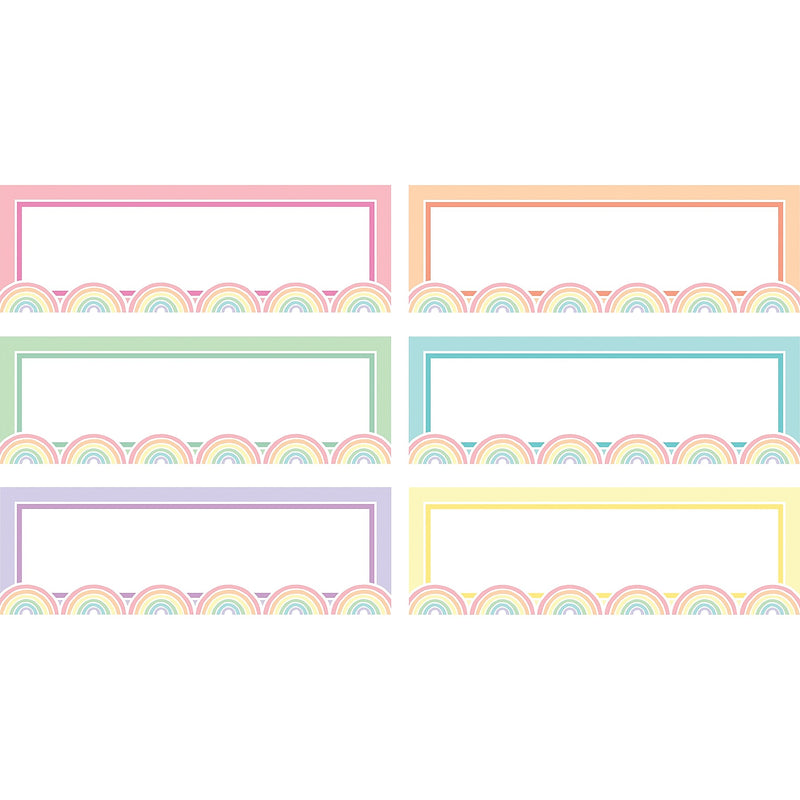Teacher Created Resources Pastel Pop Rainbow Labels Magnetic Accents, 20/Pack, 3 Packs (TCR77057-3)