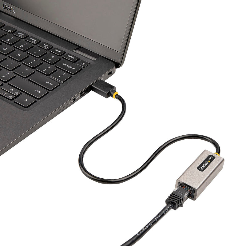 StarTech USB to Ethernet Adptr, USB 3.0 to 10/100/1000 Gigabit Ethernet LAN Adapter, 1ft/30cm Attached Cable, USB to RJ45 Adptr