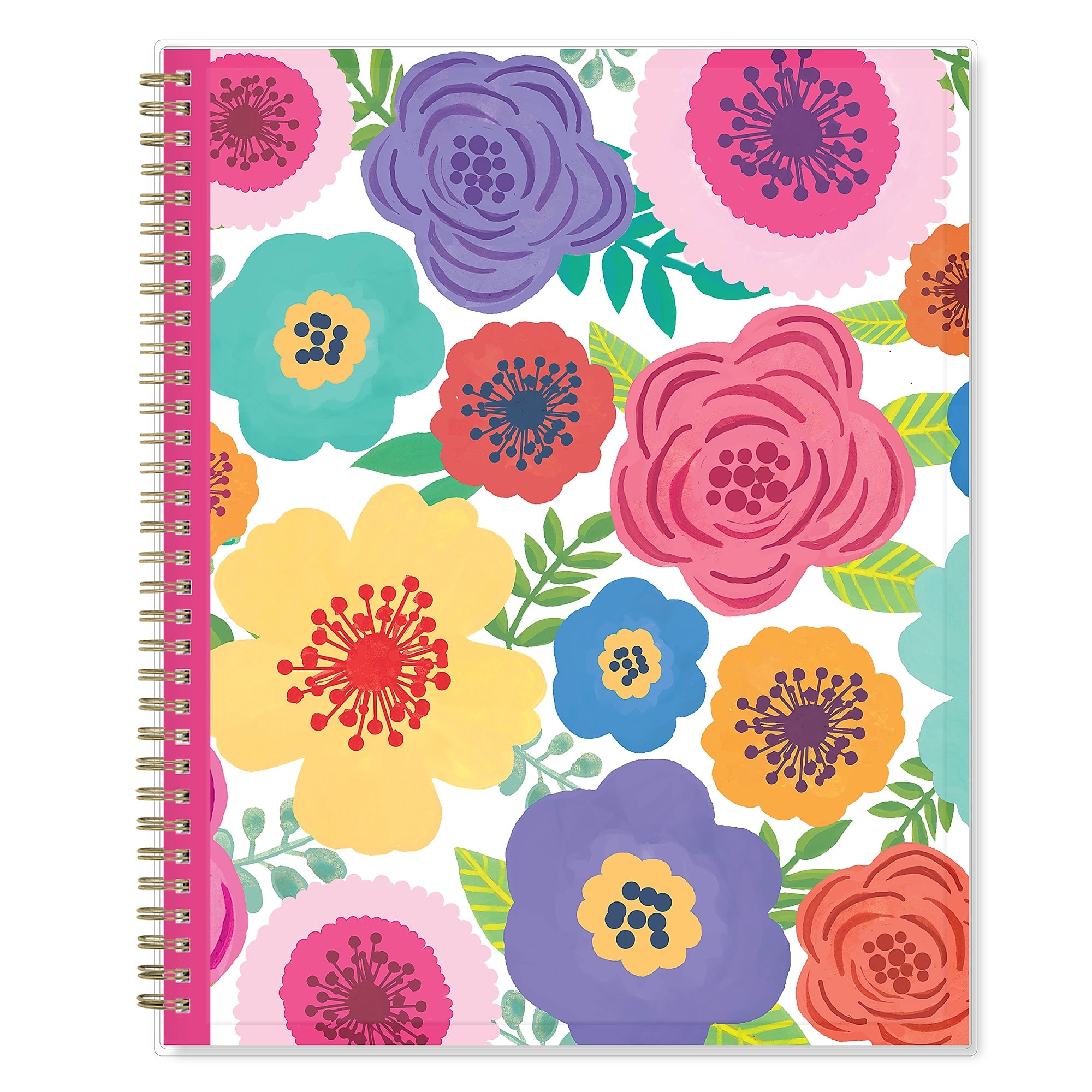 2025-2026 Blue Sky Mahalo 8.5" x 11" Academic Year Weekly & Monthly Planner, Plastic Cover, Multicolored (100149-A26)