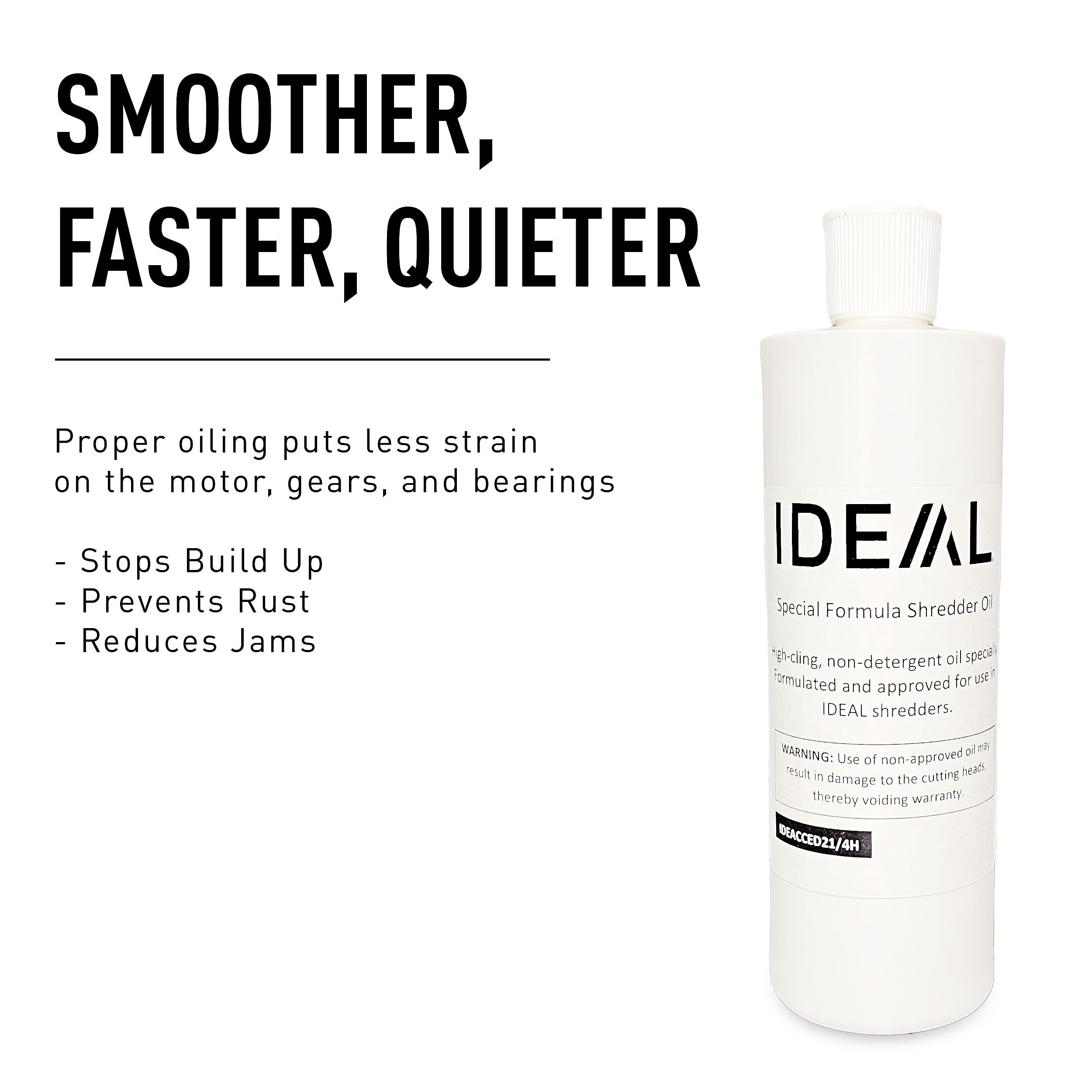 IDEAL Special Lubricating Shredder Oil, 16 oz., 4/Pack (IDEACCED21/4H)