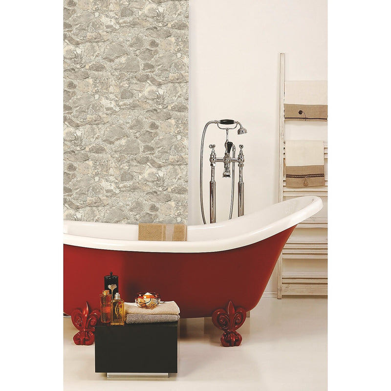 York Wallcoverings Weathered Stone Peel and Stick Wallpaper (RMK9096WP)