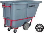 Rubbermaid Brute Heavy-Duty Tilt Truck, 1 Cu. Yd., Gray (2192467)