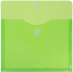 JAM Paper Premium Plastic Document File, Letter, Lime Green, 3/Pack (218V1LIX3)