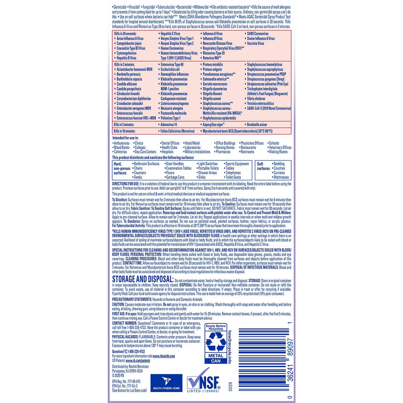 Lysol Professional Brand III All-Purpose Cleaners & Spray Disinfectant, Lavender Scent, 19 oz. (3624189097)
