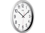 Infinity Instruments Obsidian ITC Wall Clock, 14"Dia. (12830SV-830)