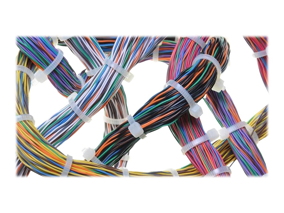 4XEM Cable Ties, 7.96" x 0.3", White, 100/Pack (4X8ZIPTIE100W)
