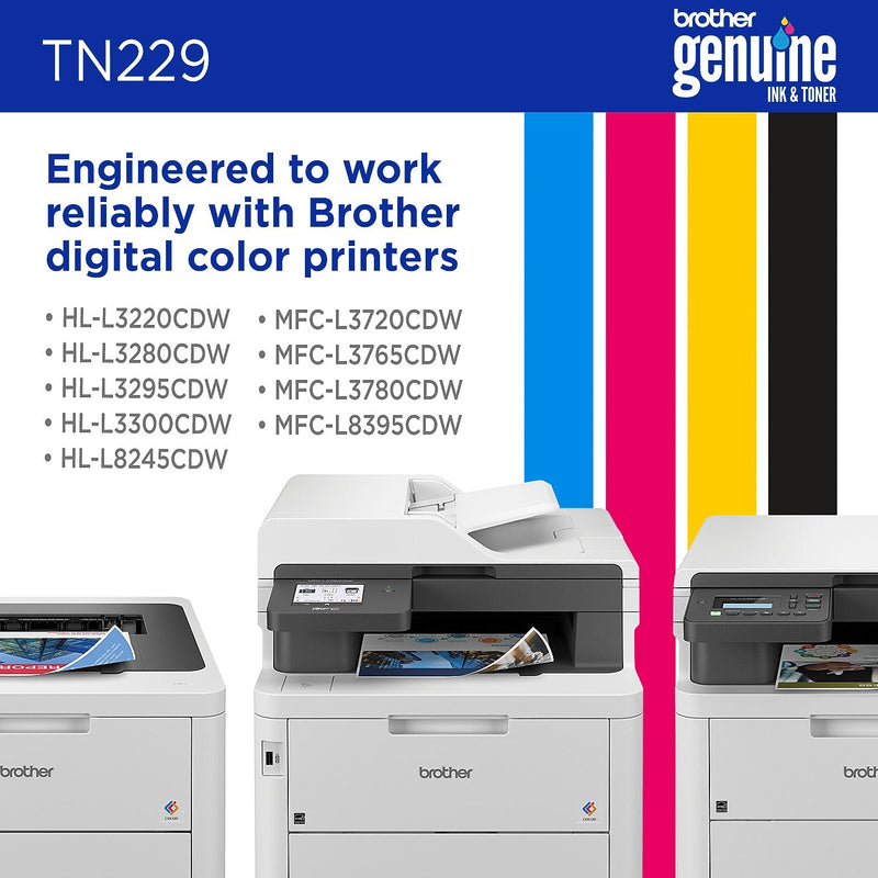 Brother TN229Y Yellow Standard Yield Toner Cartridge
