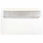 JAM Paper Booklet Envelope 3 7/8" x 8 1/8", White with Silver Foil, 100/Pack (32430263d)