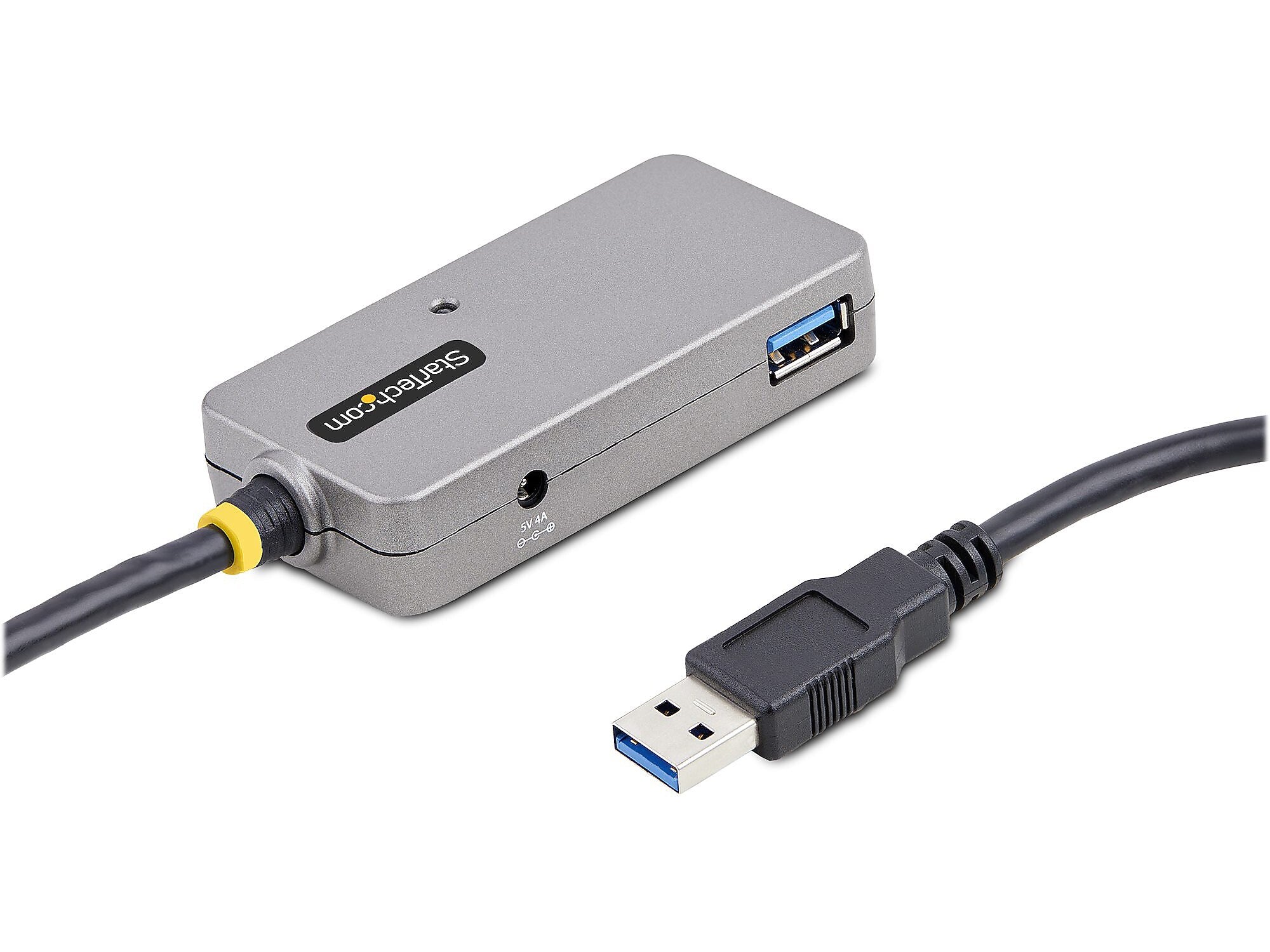 StarTech 4-Port USB 3.0 Extender Hub, Silver/Black (U01043-USB-EXTENDER)