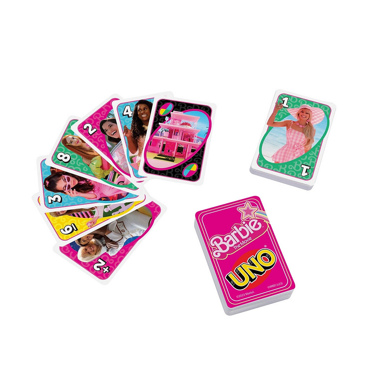 Mattel UNO Barbie The Movie Card Game, 8/Pack (HPY59)