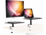 Allsop Ascend Adjustable Stands, Gray, 2/Pack (32457)