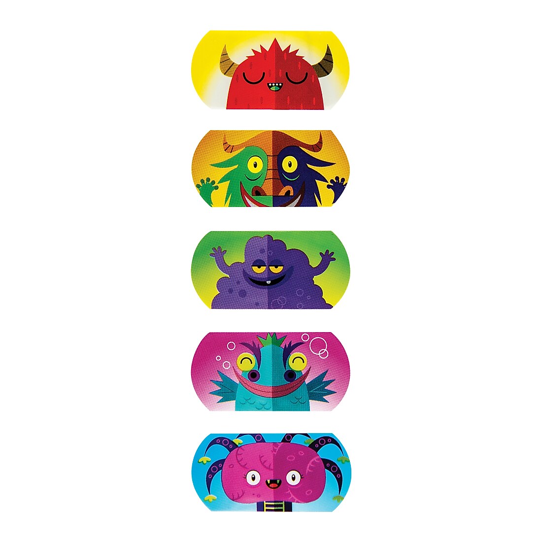 SmileMakers KidCare Monster Mini Strip Bandages, 200/Box (BAN335)