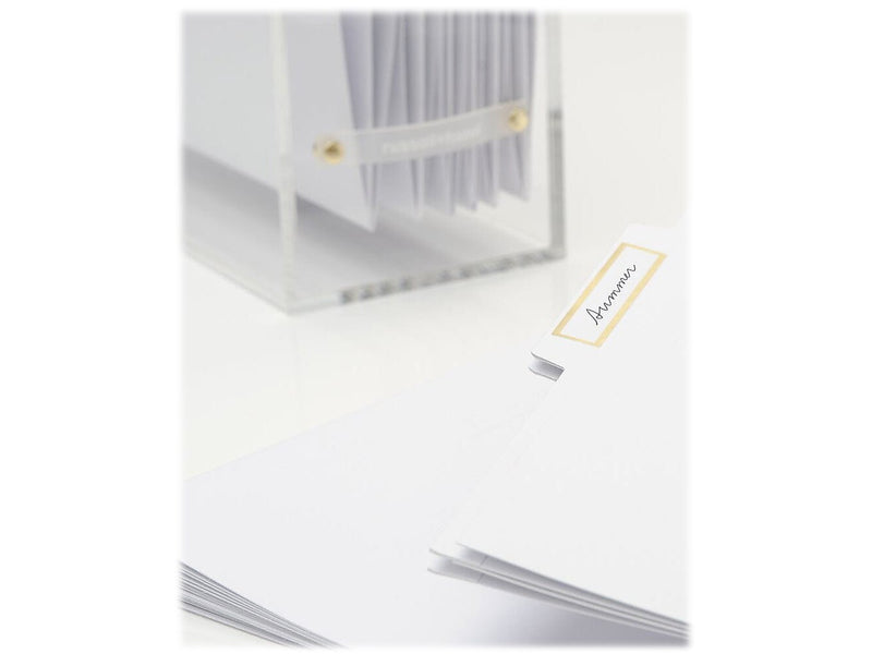 Russell+Hazel Acrylic Slim File Box Bundle, Letter Size, Clear (38594)
