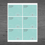Full Color Mailing Sheet Label, 4"x3-5/16", Qty 100 (600 labels)