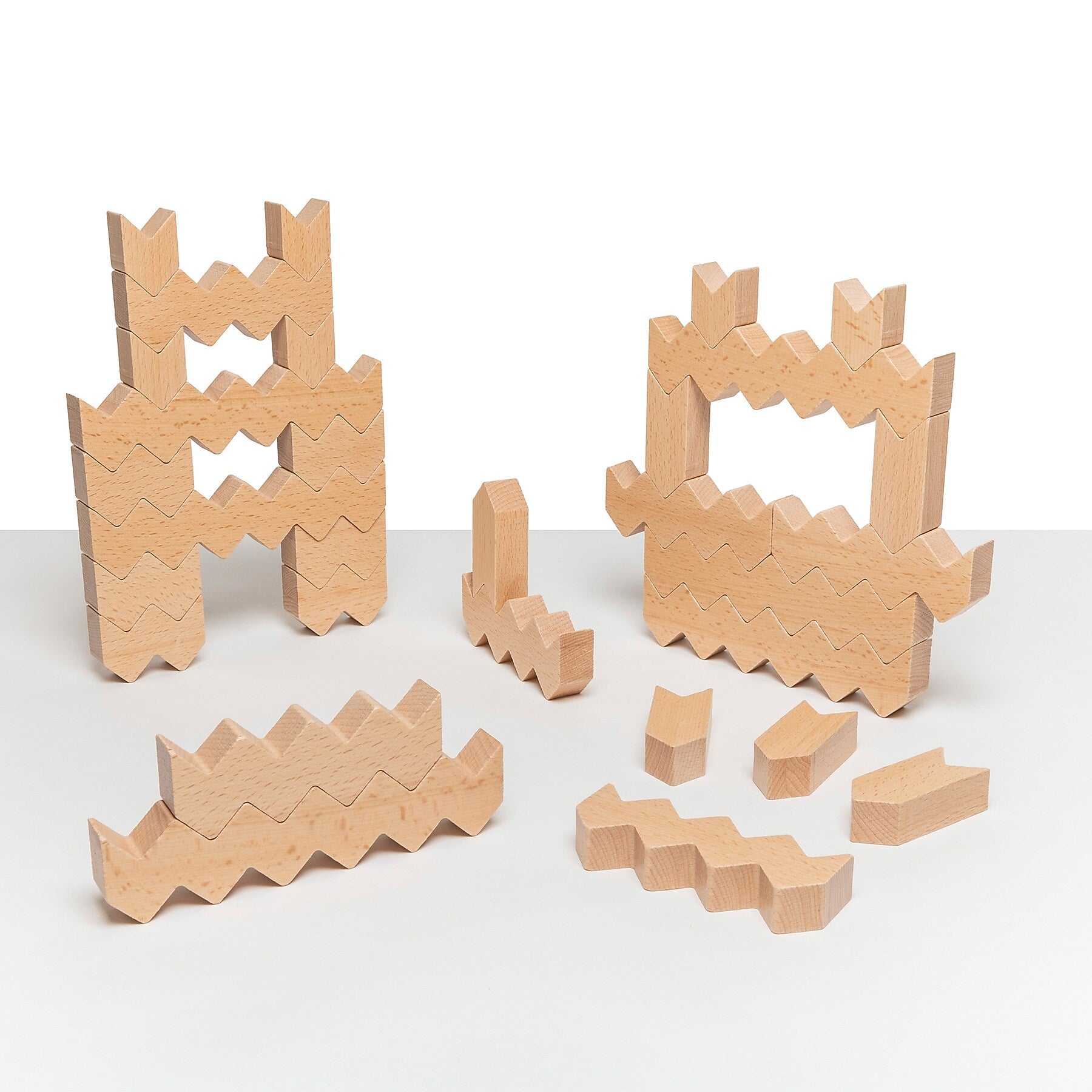 Educational Advantage ZigZag Blocks, 30 Pieces (EA-359)