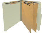 Medical Arts Press Pressboard Classification Folder, 2 Dividers, 2" Expansion, Letter Size, Green, 10/Box (DV-T42-26-3GRN)