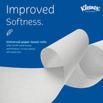 Kleenex Essential Plus+ Recycled Hardwound Paper Towels, 1-ply, 600 ft./Roll, 6 Rolls/Carton (50606)