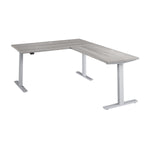 Bush Business Furniture Move 60 Series 60"W L Shaped Adjustable Standing Desk, Platinum Gray (M6SL6078PGSK)