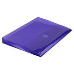 JAM Paper Plastic Binder Pocket, Purple, 3/Pack (218VB1PUX3)