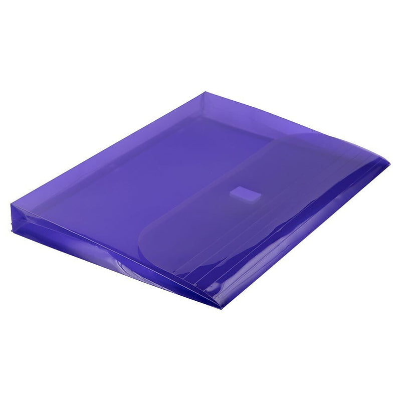 JAM Paper Plastic Binder Pocket, Purple, 3/Pack (218VB1PUX3)