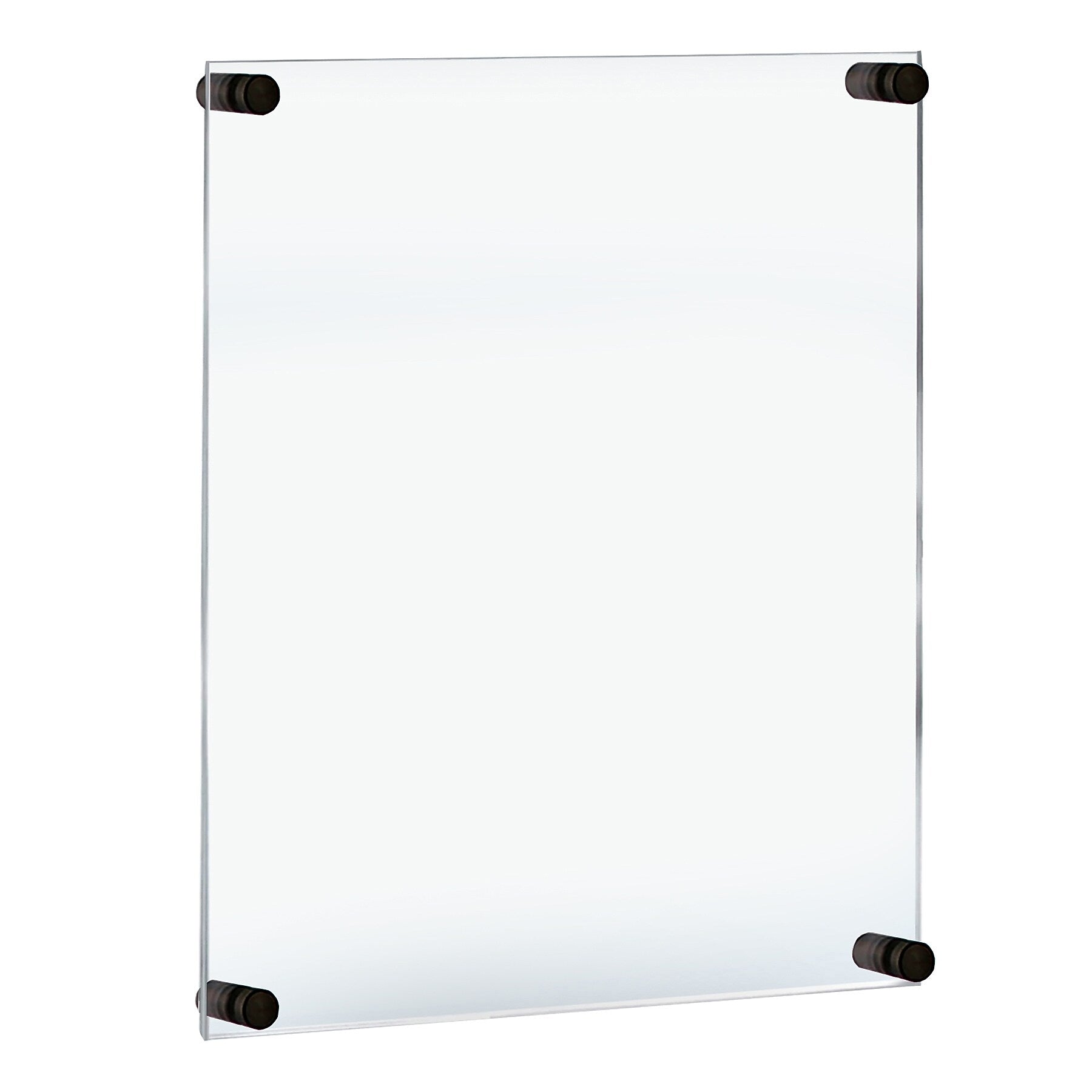 Azar Poster Holder, 26" x 32", Wall Mounted, Black, Acrylic (105530-BLK)
