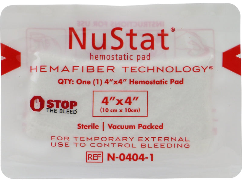 First Aid Only NuStat 4" Sterile Hemostatic Gauze Pad, 10/Pack (91196-002)