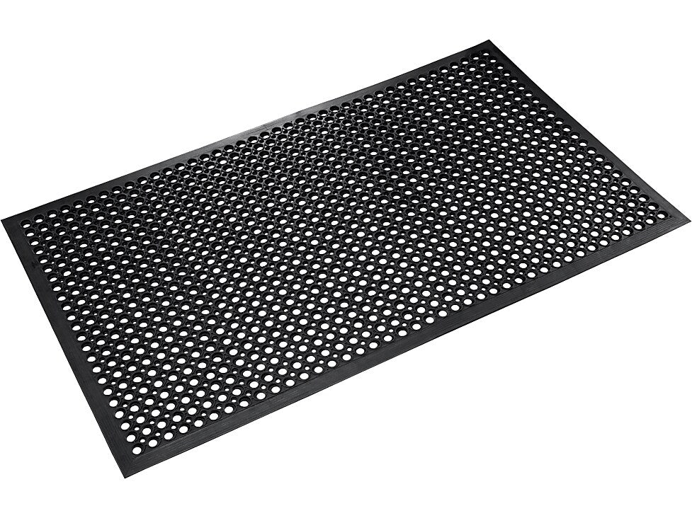 Crown Mats Safewalk Anti-Fatigue Drainage Mat, 36" x 60", Black (WS TF35BK)