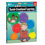Shell Education 180 Days Social-Emotional Learning, Writing, & Spelling Grade 2, 3/Set (SEP147654)