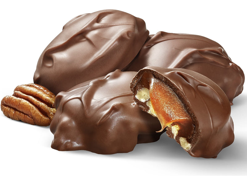 Sanders Small Batch Wonders Snack-Size Pecan Caramel Milk Chocolate Clusters, 24 oz., 48 Pieces/Box (27160)