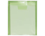 JAM PAPER Plastic Envelopes with Tuck Flap Closure, Letter Open End, 9 7/8 x 11 3/4, Lime Green, 12/Pack (15438965A)