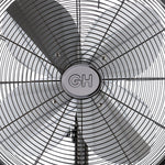 Good Housekeeping Retro Pedestal Fans 16-inch 3-Speed Oscillating Pedestal Fan, Midnight Chrome (92654-GM)