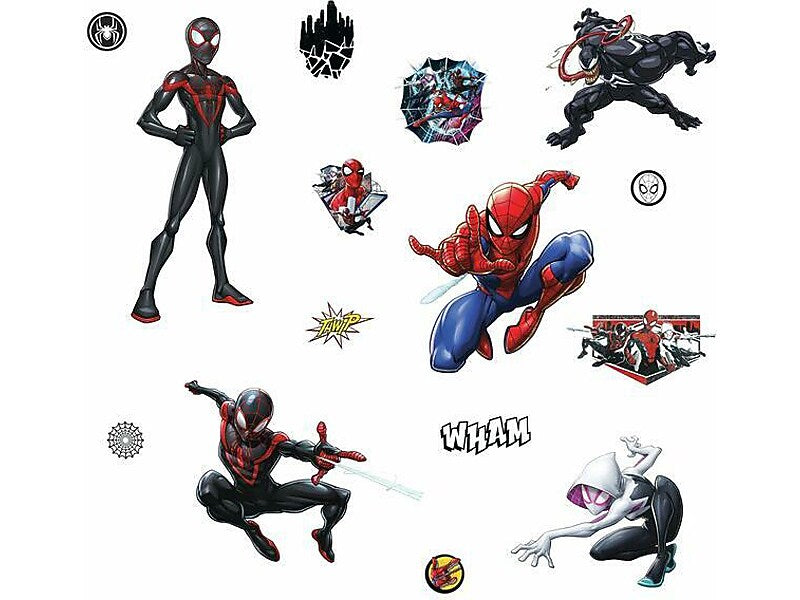 RoomMates Spider-Man Children's Wall Decal Set, Cartoons (RMK3922SCS)