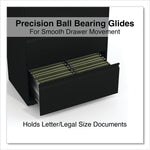 Alera® 4-Drawer 30"W Lateral File Cabinet; Black, Legal (ALELA54305BL)