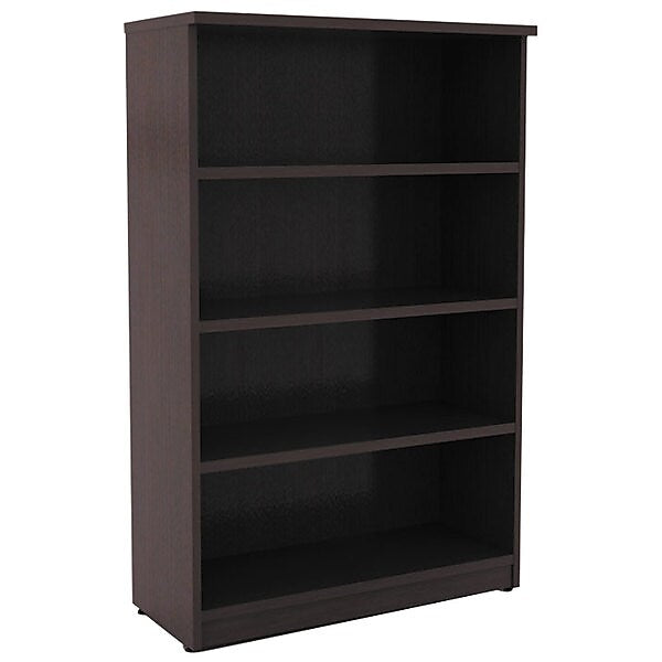 Alera Valencia Series Bookcase, Four-Shelf, 31 3/4w X 14d X 55h, Espresso (ALEVA635632ES)